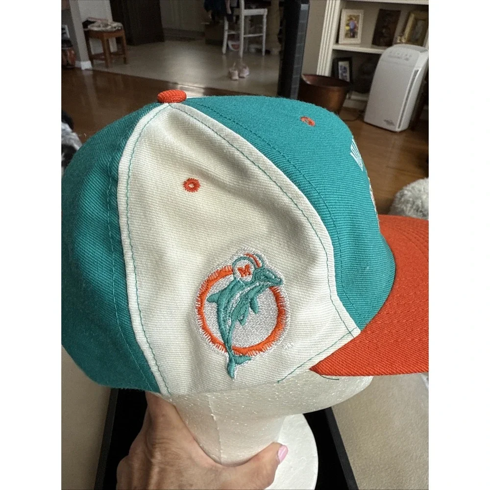 Miami Dolphins Vintage Sports Specialties Trucker Snapback Cap Super Rare 4688‎